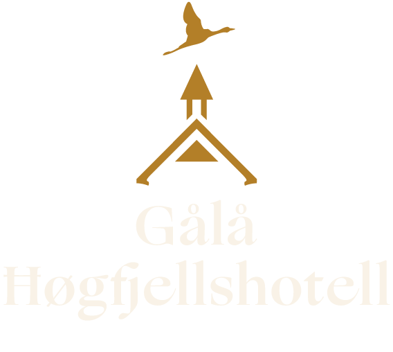 Gålå stående logo farger negativ