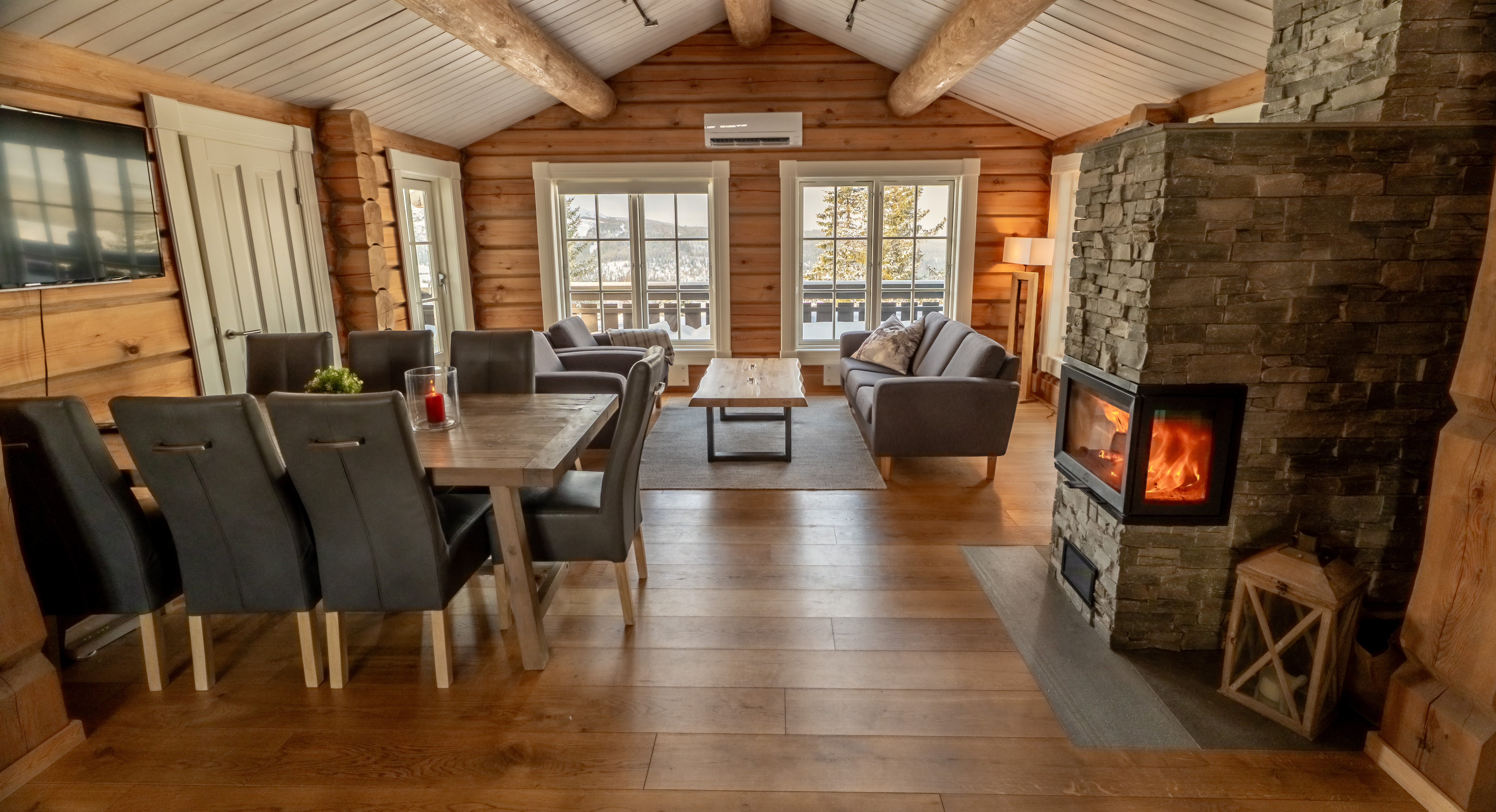 Cabine Gålå Høgfjellshotell met panoramisch uitzicht op Gålåvatnet