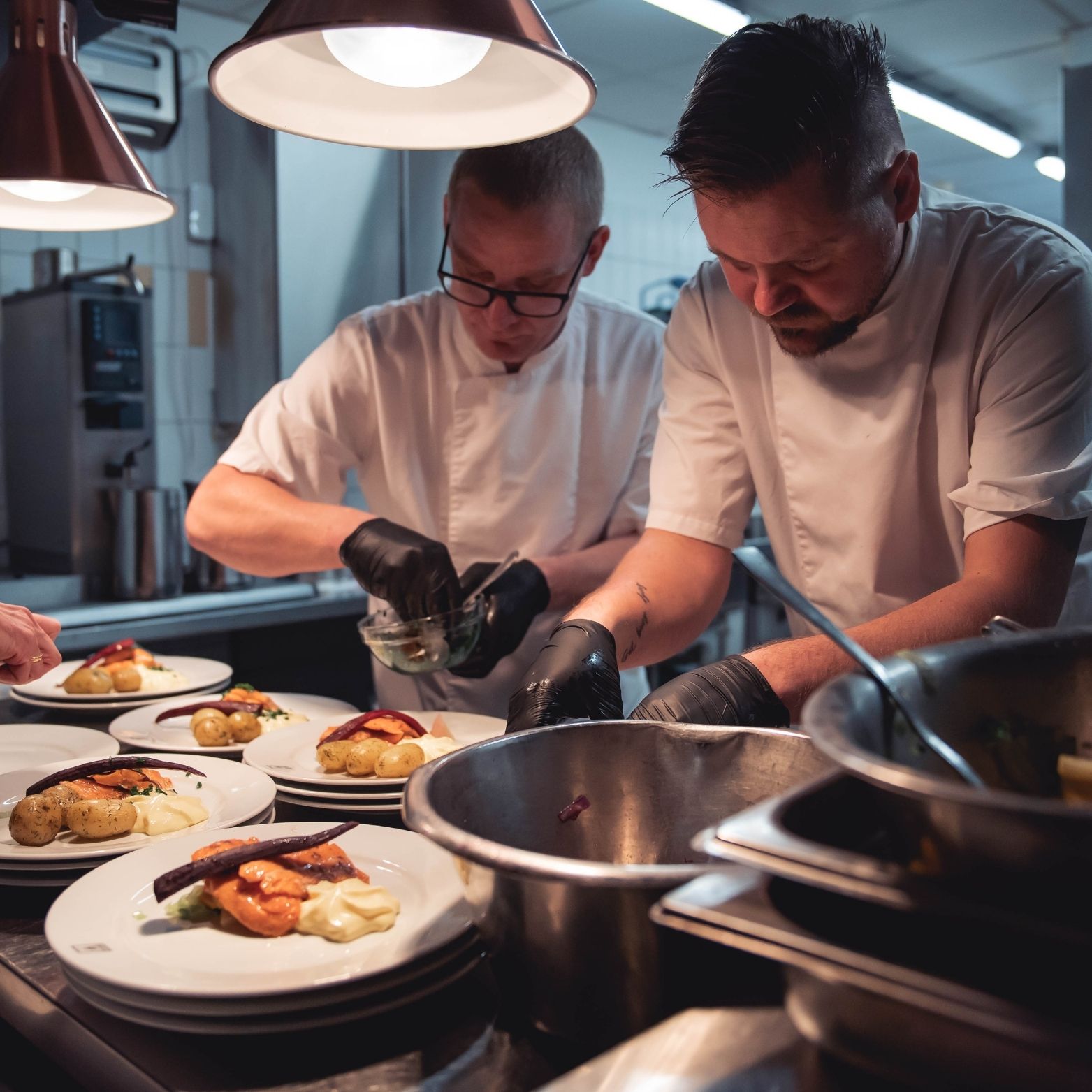 de keuken van het Gålå Hotel