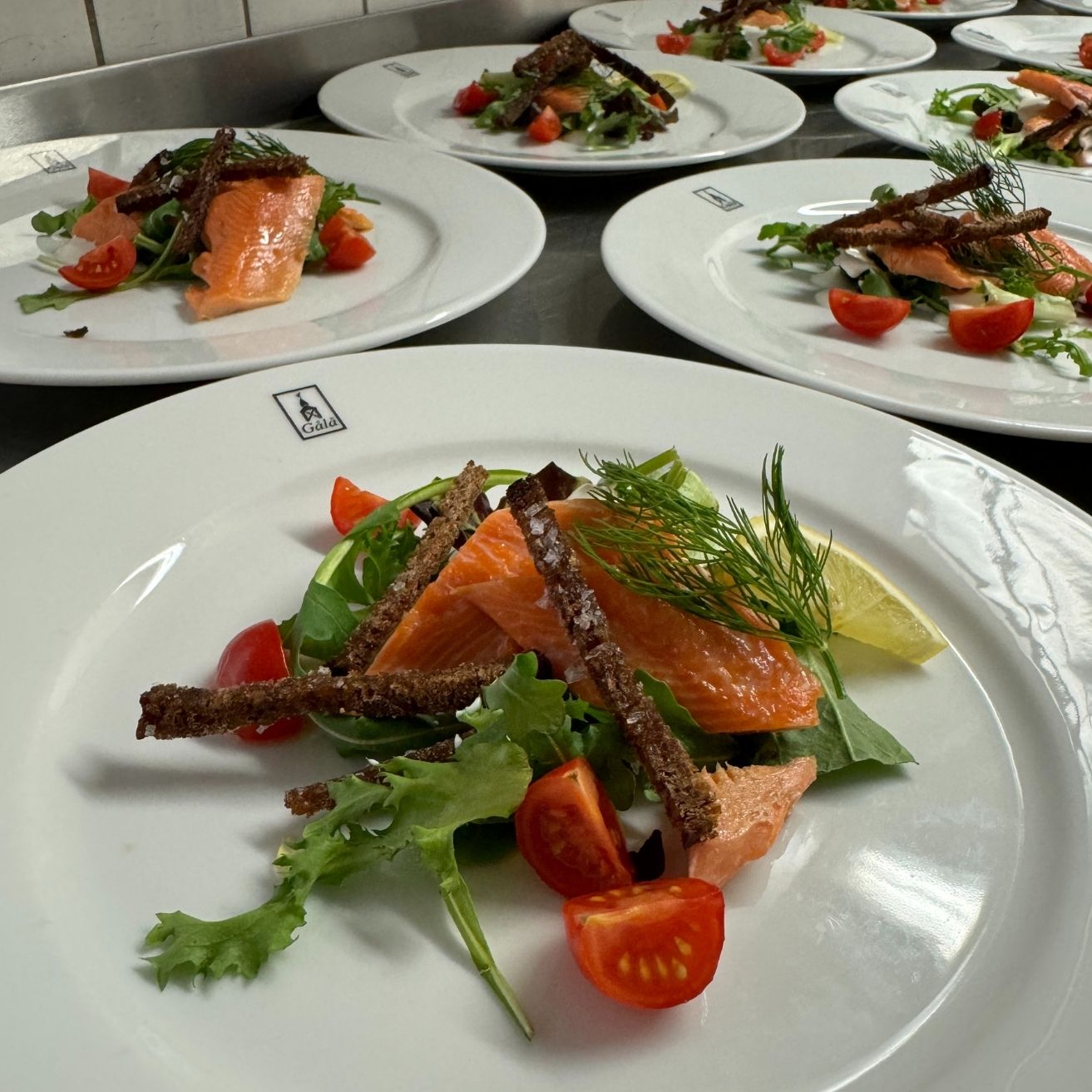 tre retter middag ørret fra Gålåvatnet