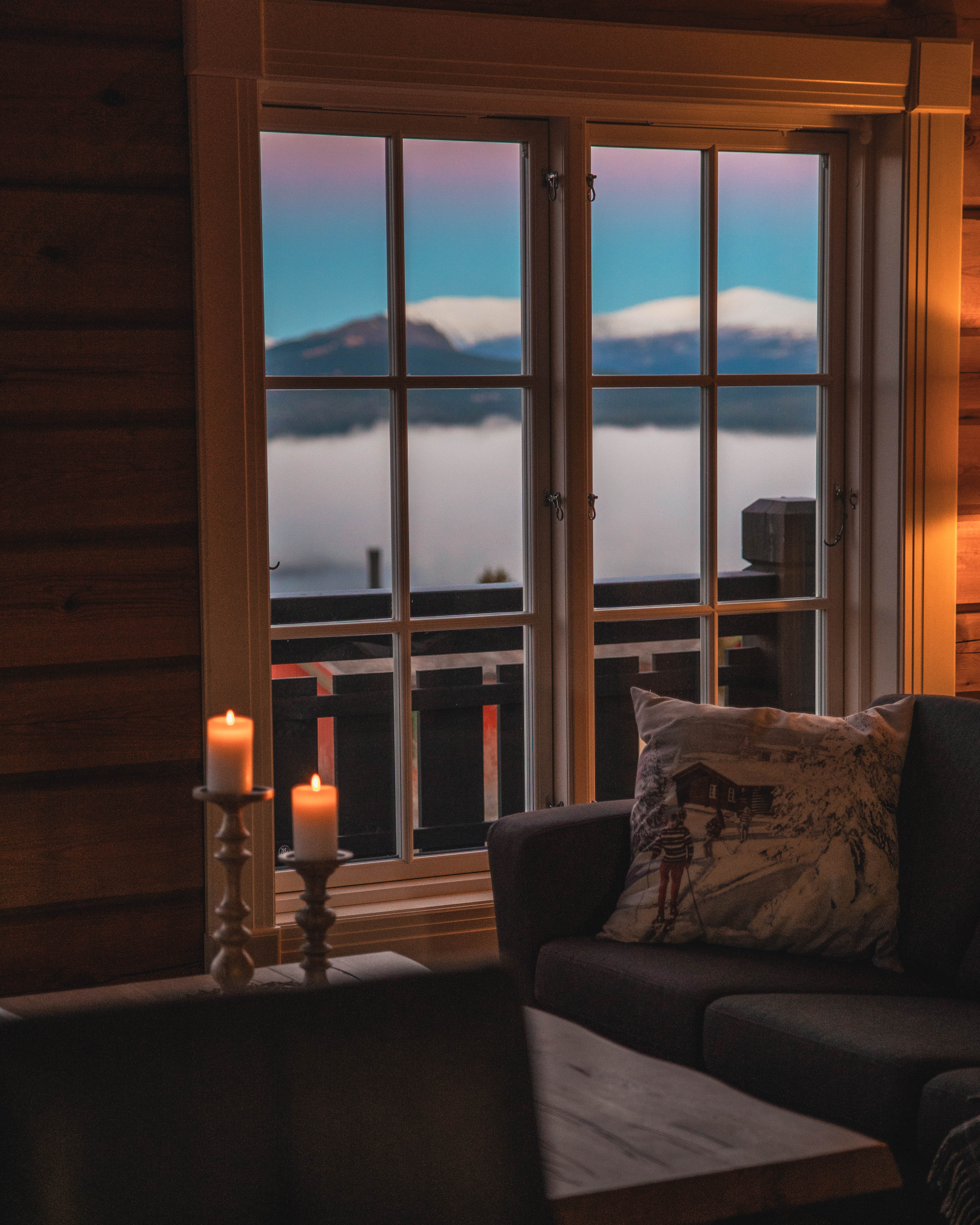 Uitzicht op Jotunheimen vanuit een berghotel