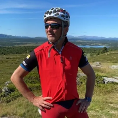 Pål Egil på sykkel